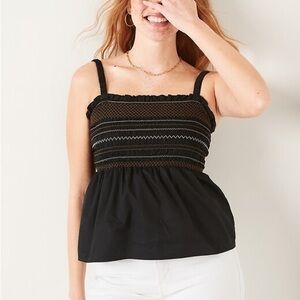 NWOT Old Navy Smocked Embroidered Tank - size S